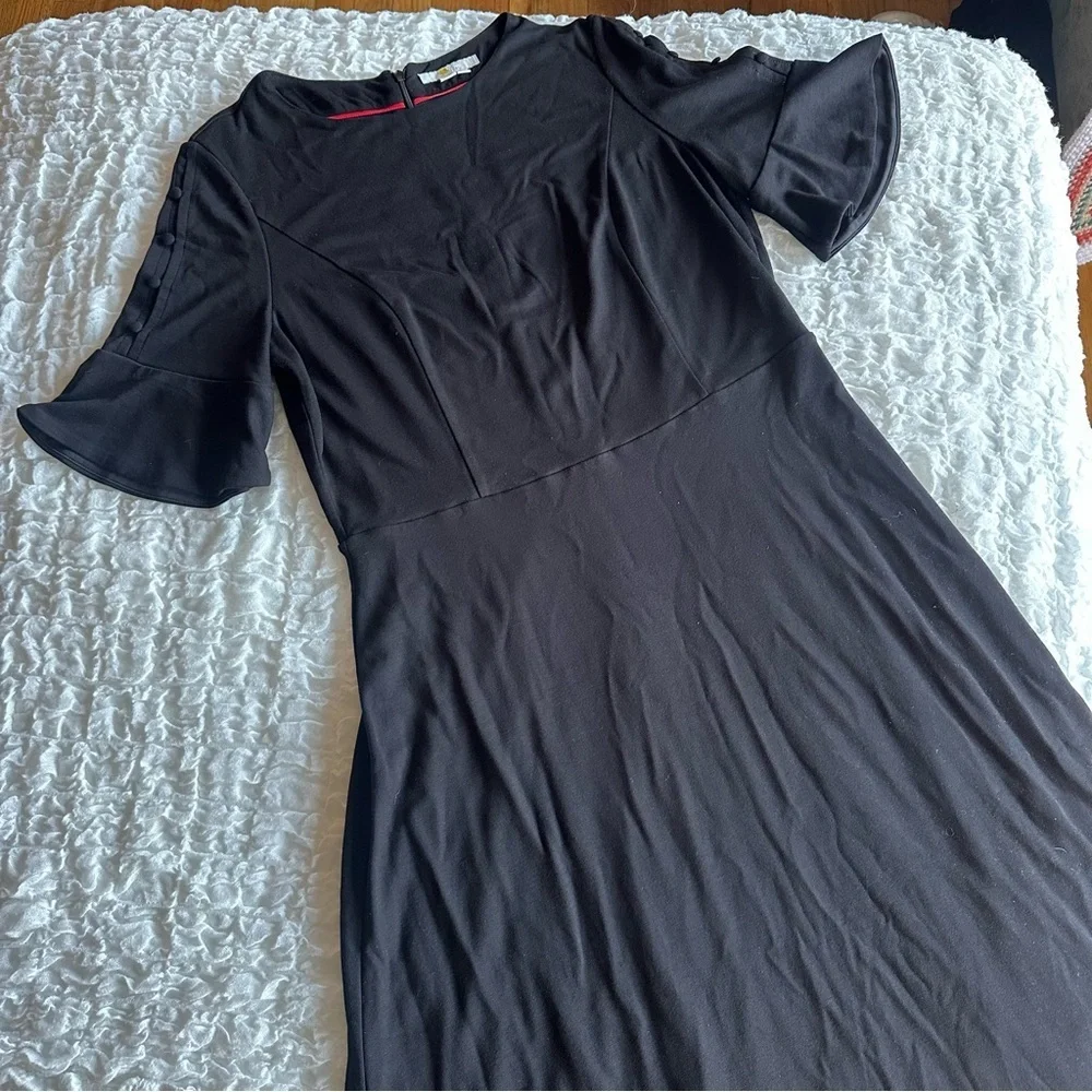 Boden Alexis Jersey Flutter Sleeve Dress 12L - Picture 3 of 14